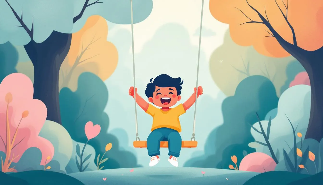 A child playing happily, representing the best interest of the child in custody decisions.