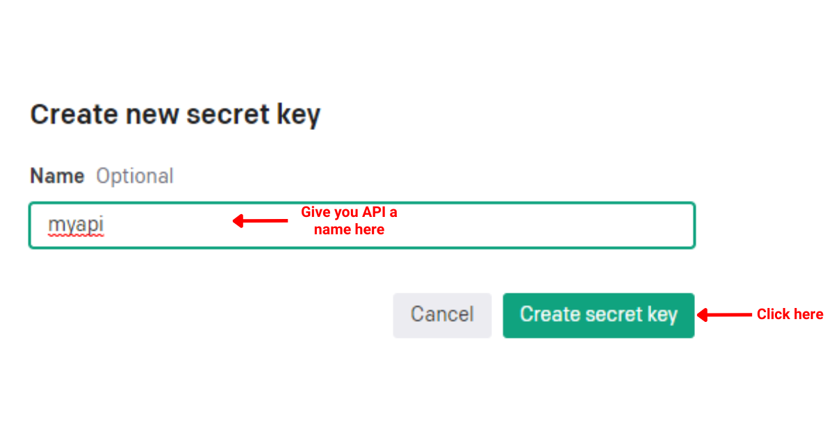Naming the new API key