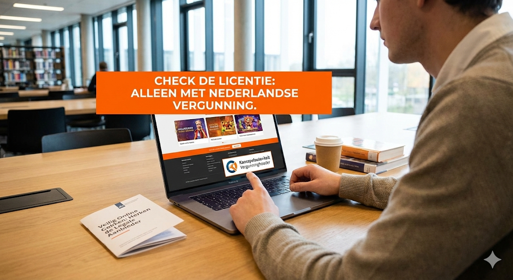 Legale online casino's in Nederland met Nederlandse vergunning van de Kansspelautoriteit controleren voor veilig en legaal online gokken
