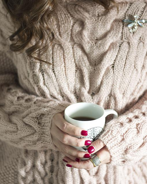 coffee, cozy, woman