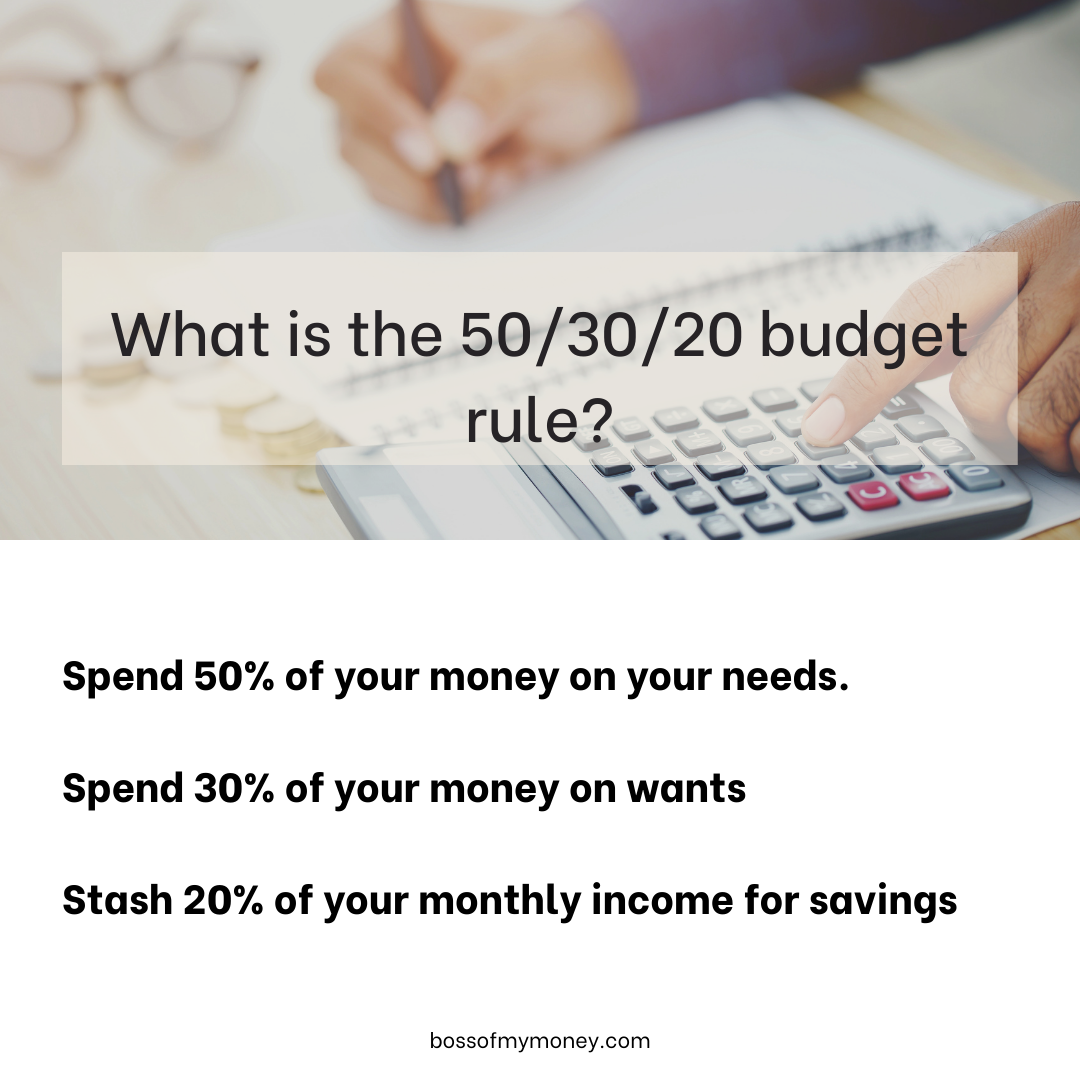 What is the 50/30/20 budget rule?