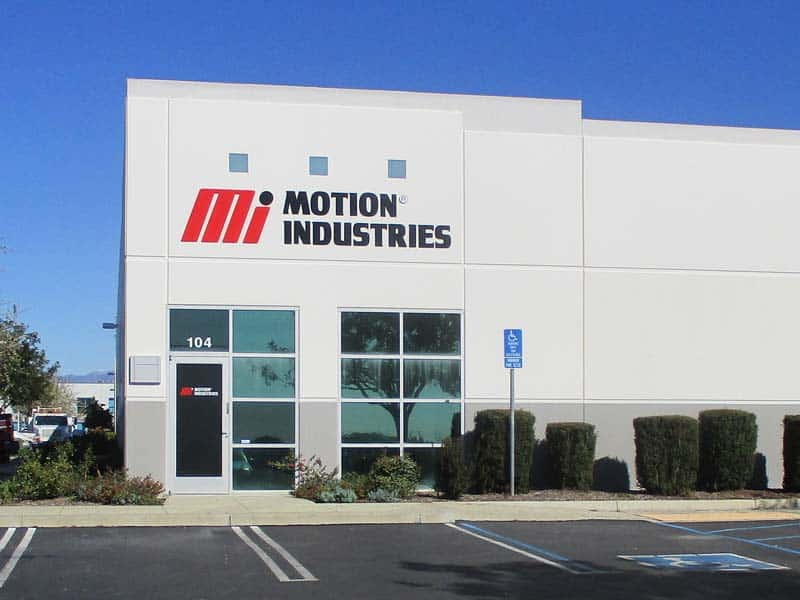 Building Signs – Motion Industries dimensional letter sign in Oxnard, CA.