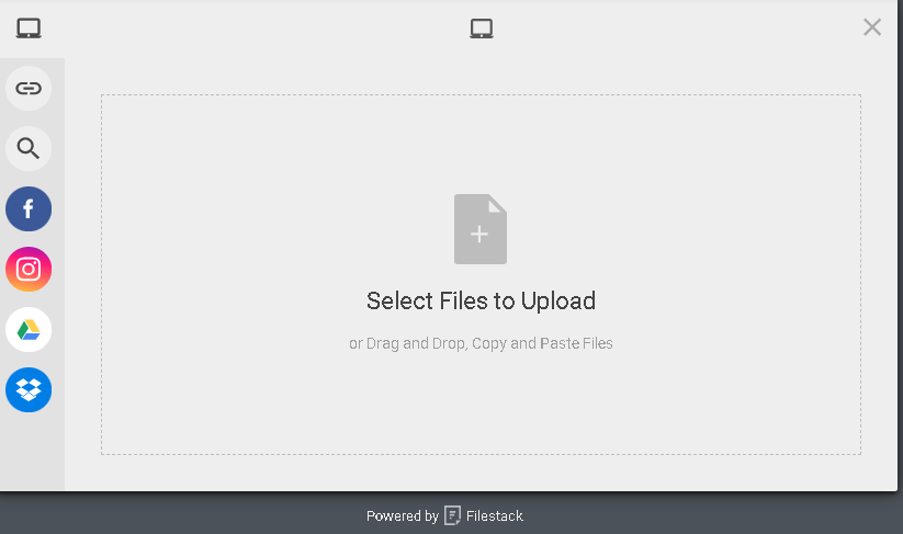 Filestack file uploader for smartphone file upload app