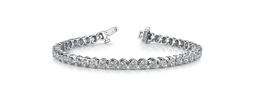 Lab-created 5.00 Carat Tennis Bracelet