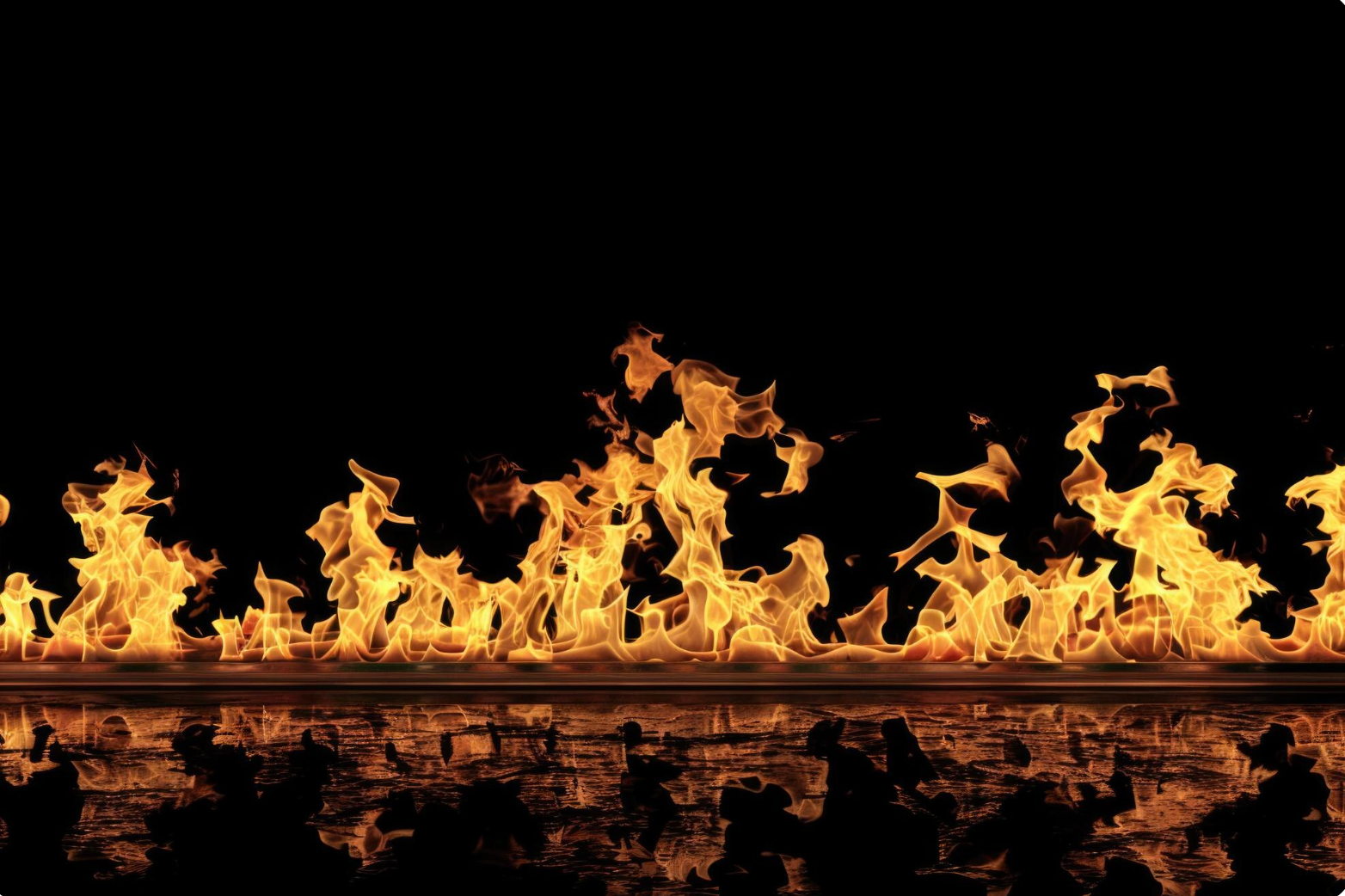 A spreading Class B fire