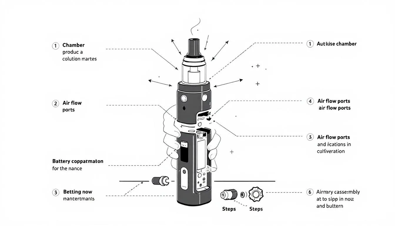 A person performing maintenance on a torch vape for optimal performance.