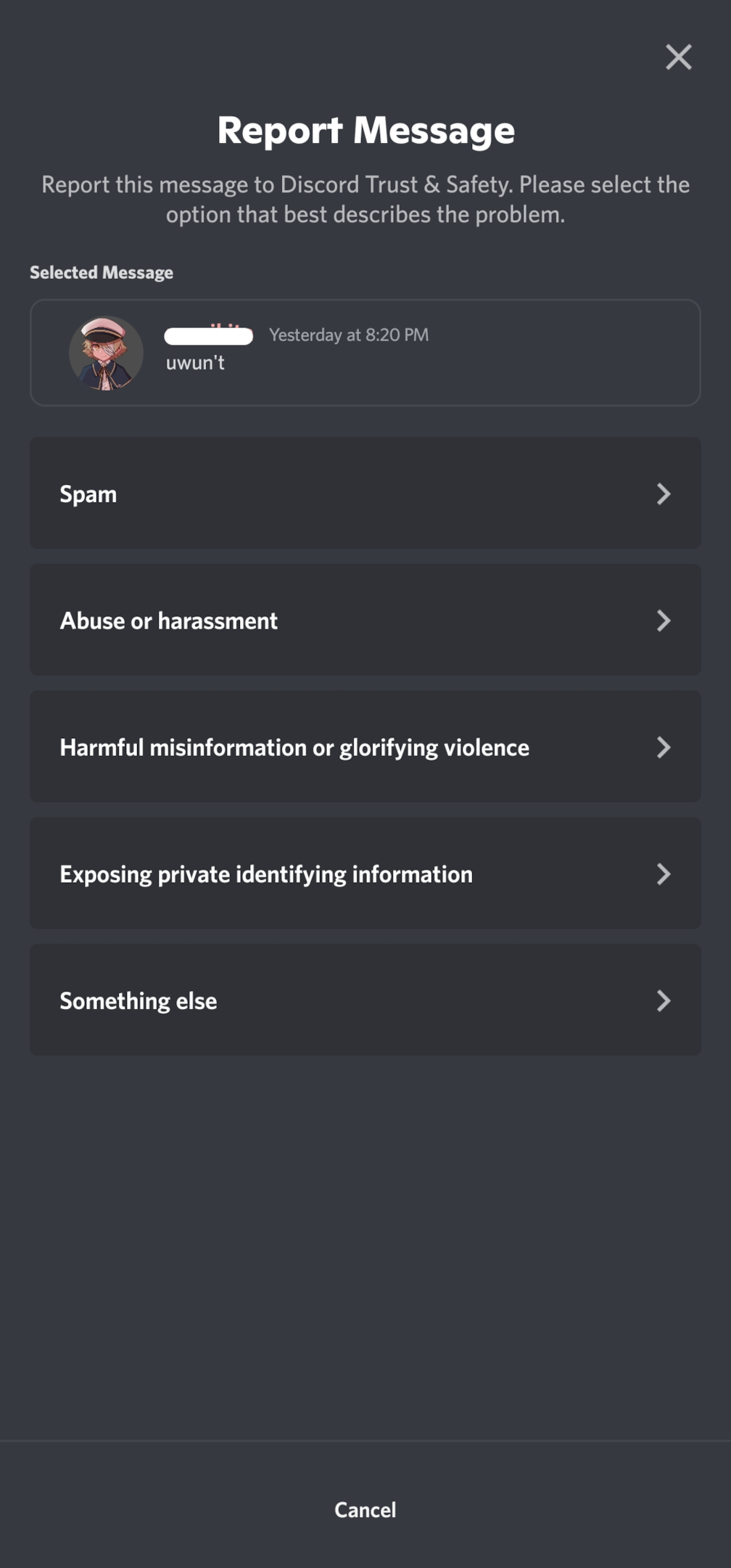 how to report illegal content on discord