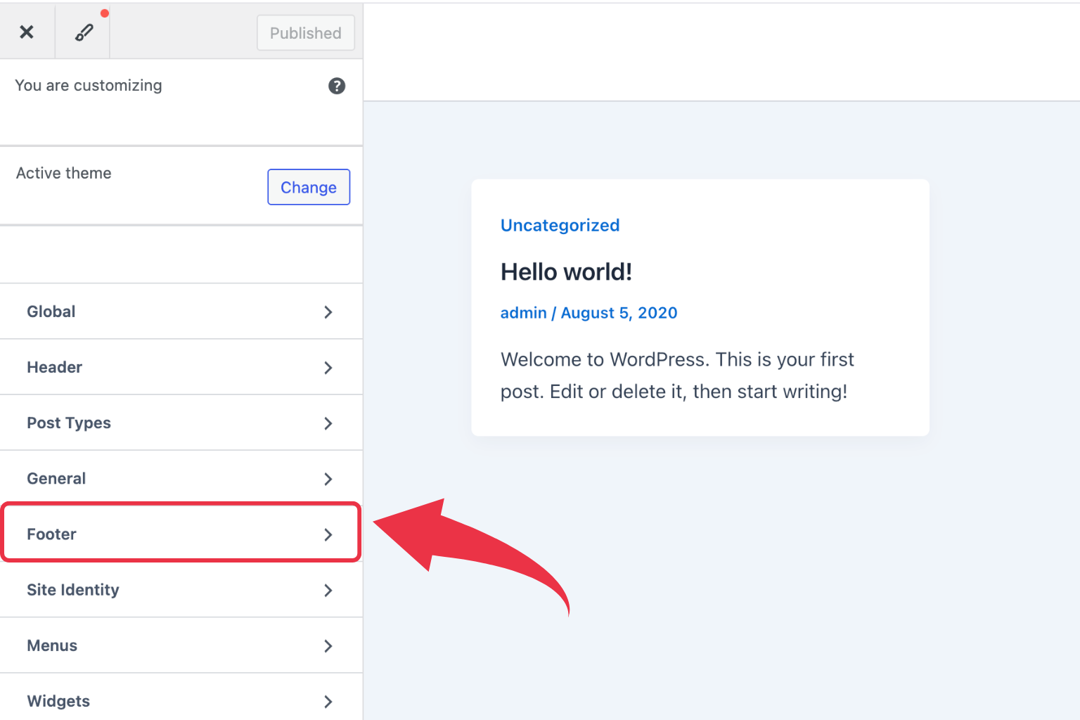 How to Edit Footer in WordPress