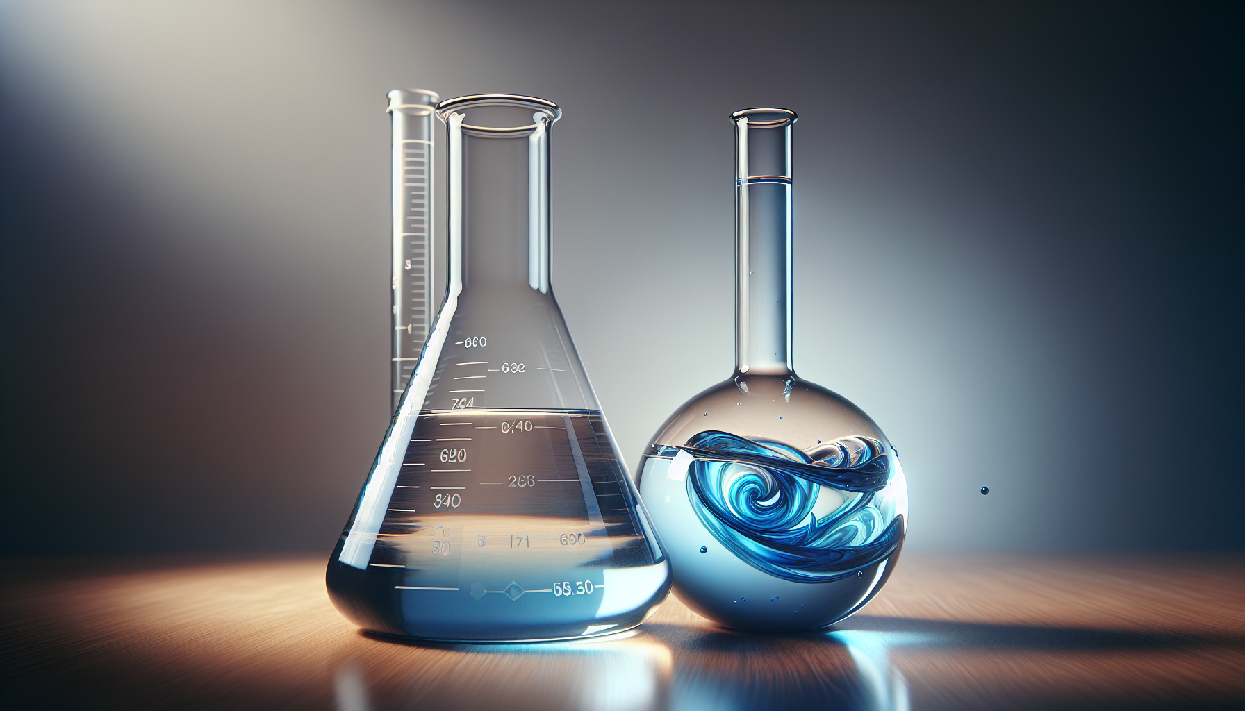 A comparison between an Erlenmeyer flask and a volumetric flask for liquid measurements