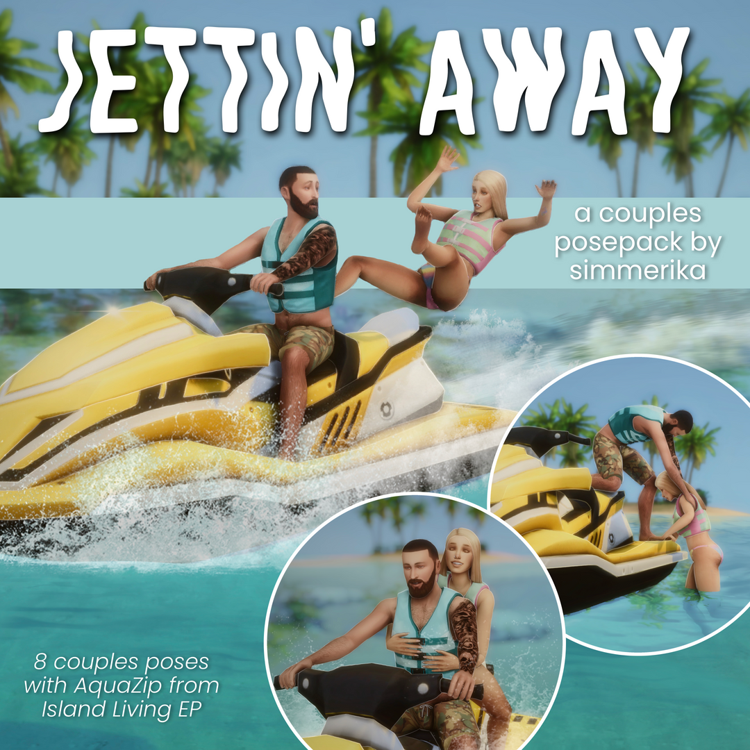 Jetting Away: A Couple Pose Pack