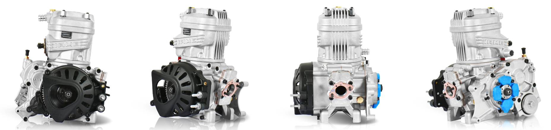 Illustration of various iame x30 engine parts