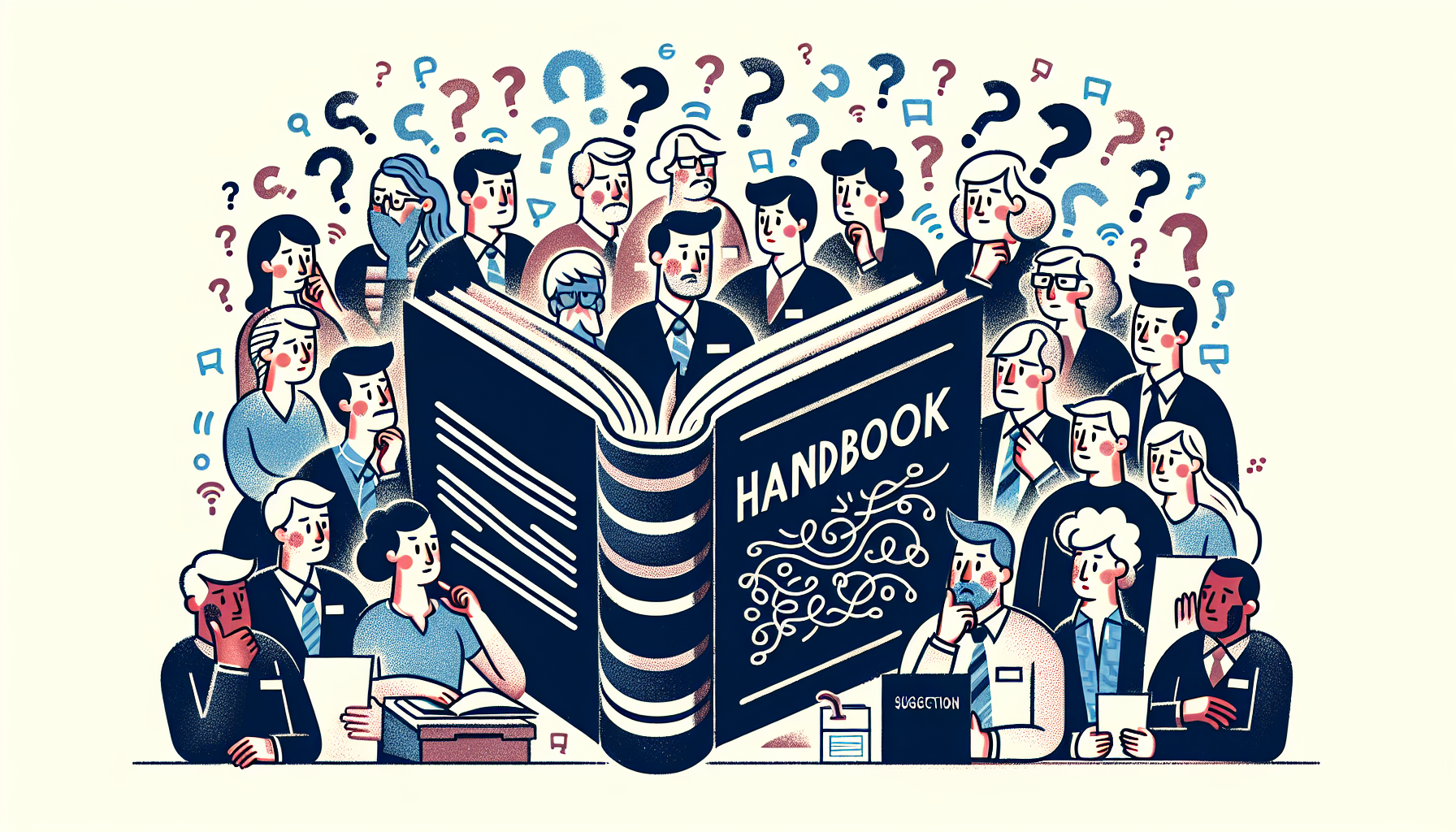 Illustration of ensuring employee engagement with the handbook