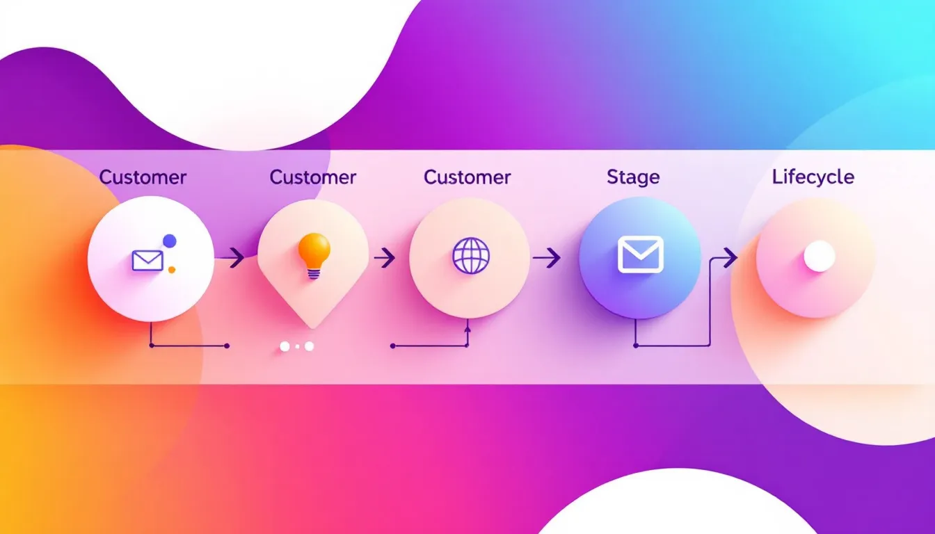 An illustration representing the customer lifecycle.