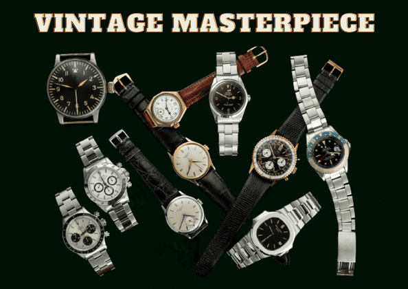 Chronograph vintage watches - financing authentic platinum heuer timepiece