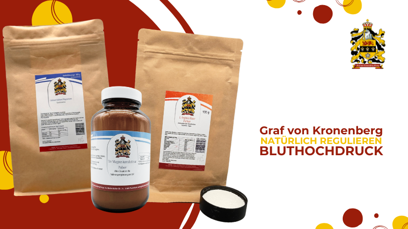 Produkte von GvK, die helfen, den Blutdruck auf natürliche Weise zu senken.