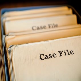 personal injury case file