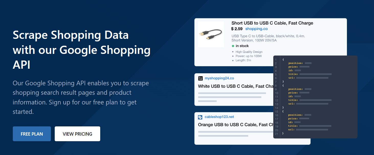 Zenserp Google shopping API