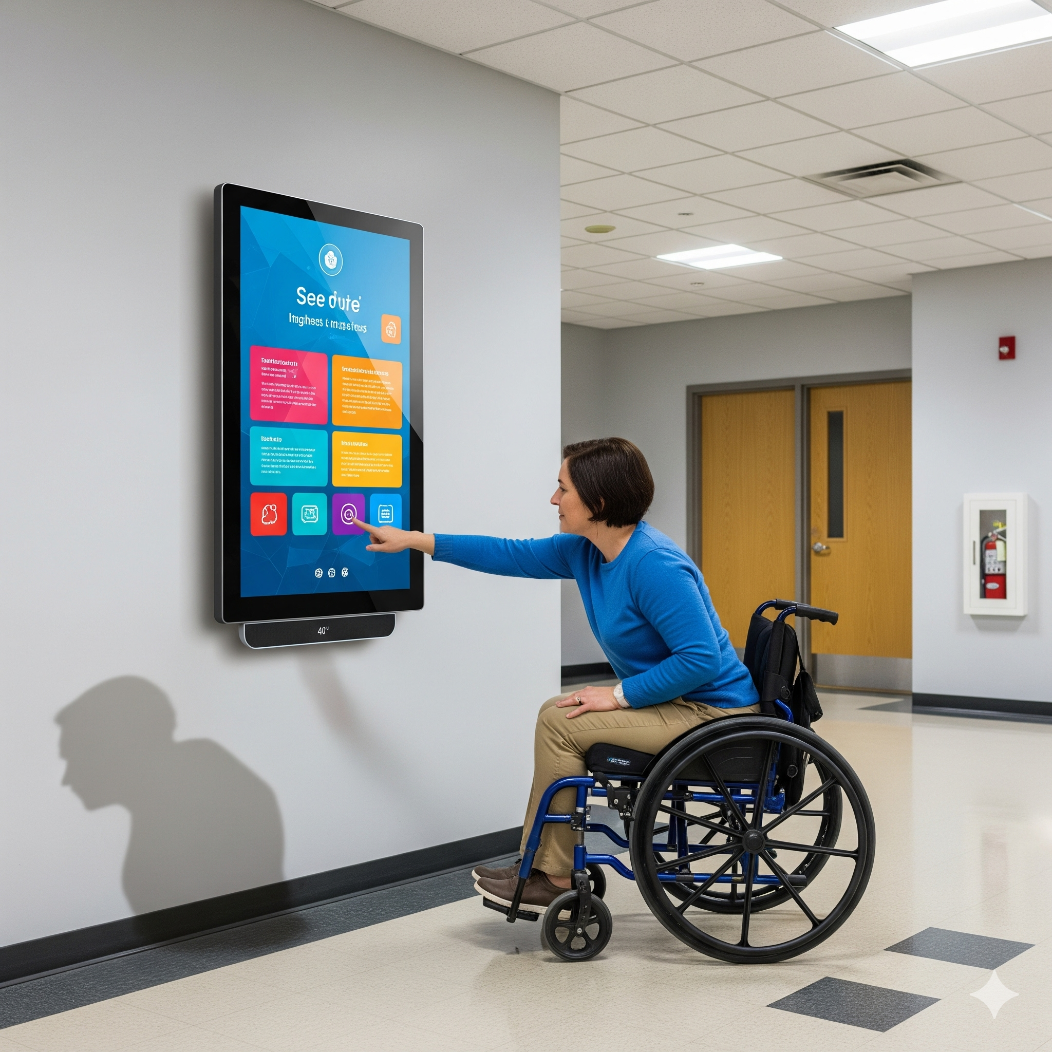 What Are the ADA Digital Signage Requirements 8 proper screen placement for accessibility