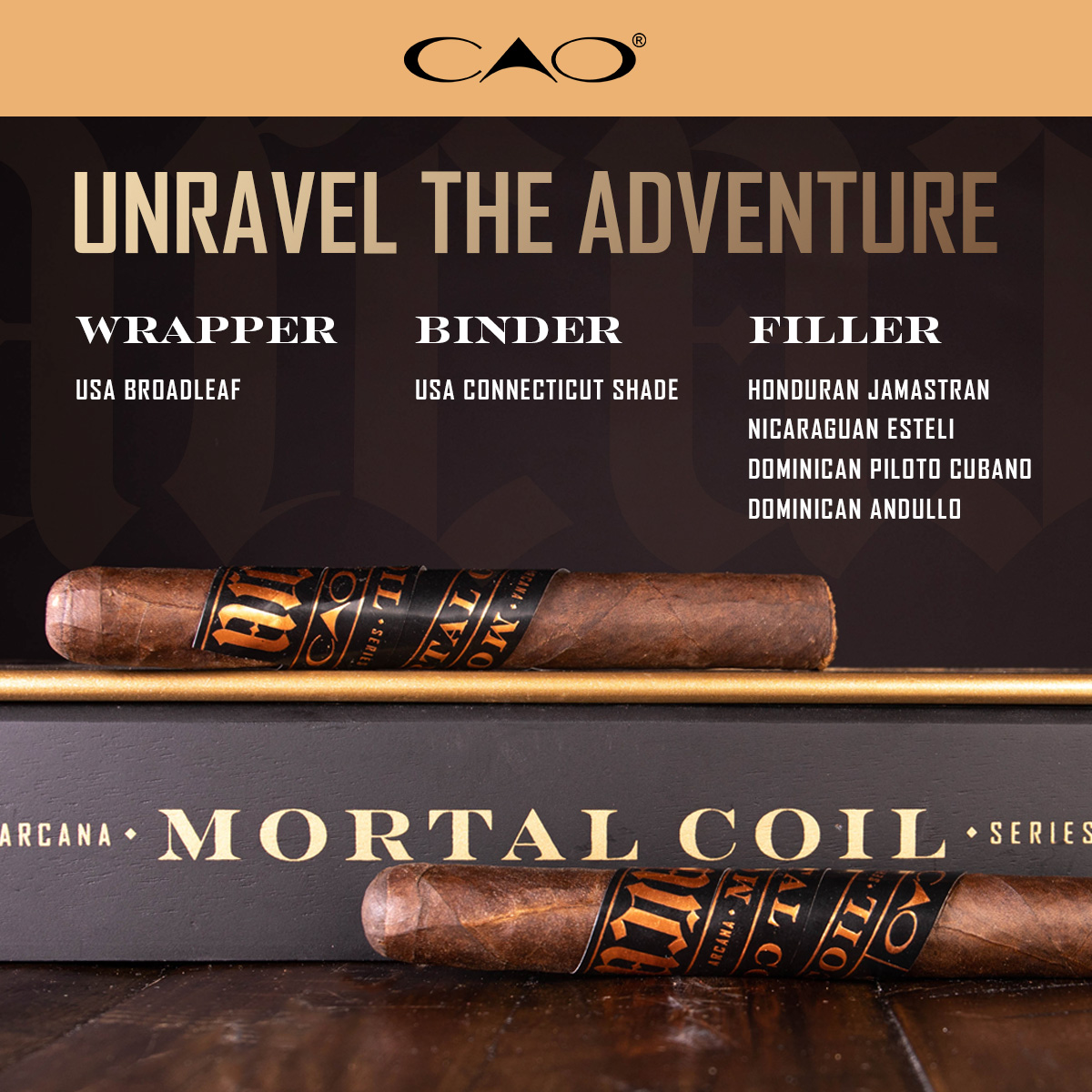 A cigar with a complex flavor profile