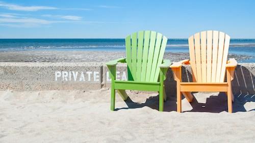 One of the gorgeous beaches in the New England region along the coastal route