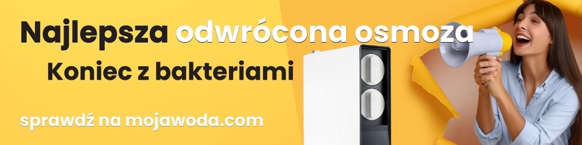 Grafika przedstawiająca odwróconą osmozę do filtrowania bakteriami