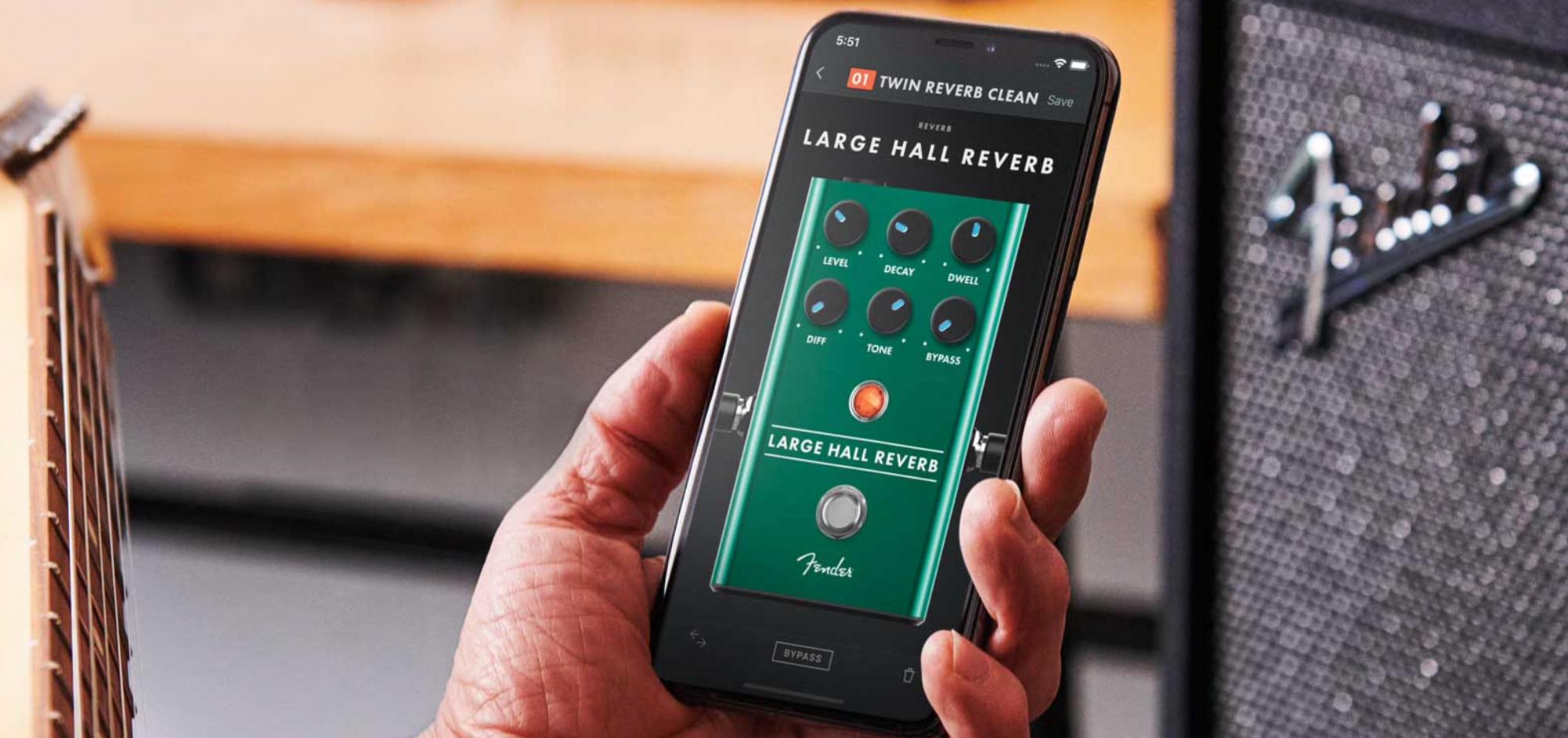A screenshot from Fender's website.