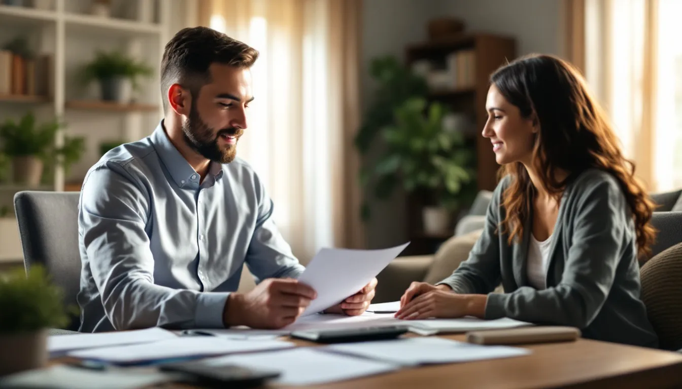 A tax professional assists a homeowner in completing energy credit forms, focusing on tax credits related to energy efficient home improvements such as heat pumps and solar panels. This consultation aims to help Michigan homeowners save money on their federal taxes through various incentives under the Inflation Reduction Act.