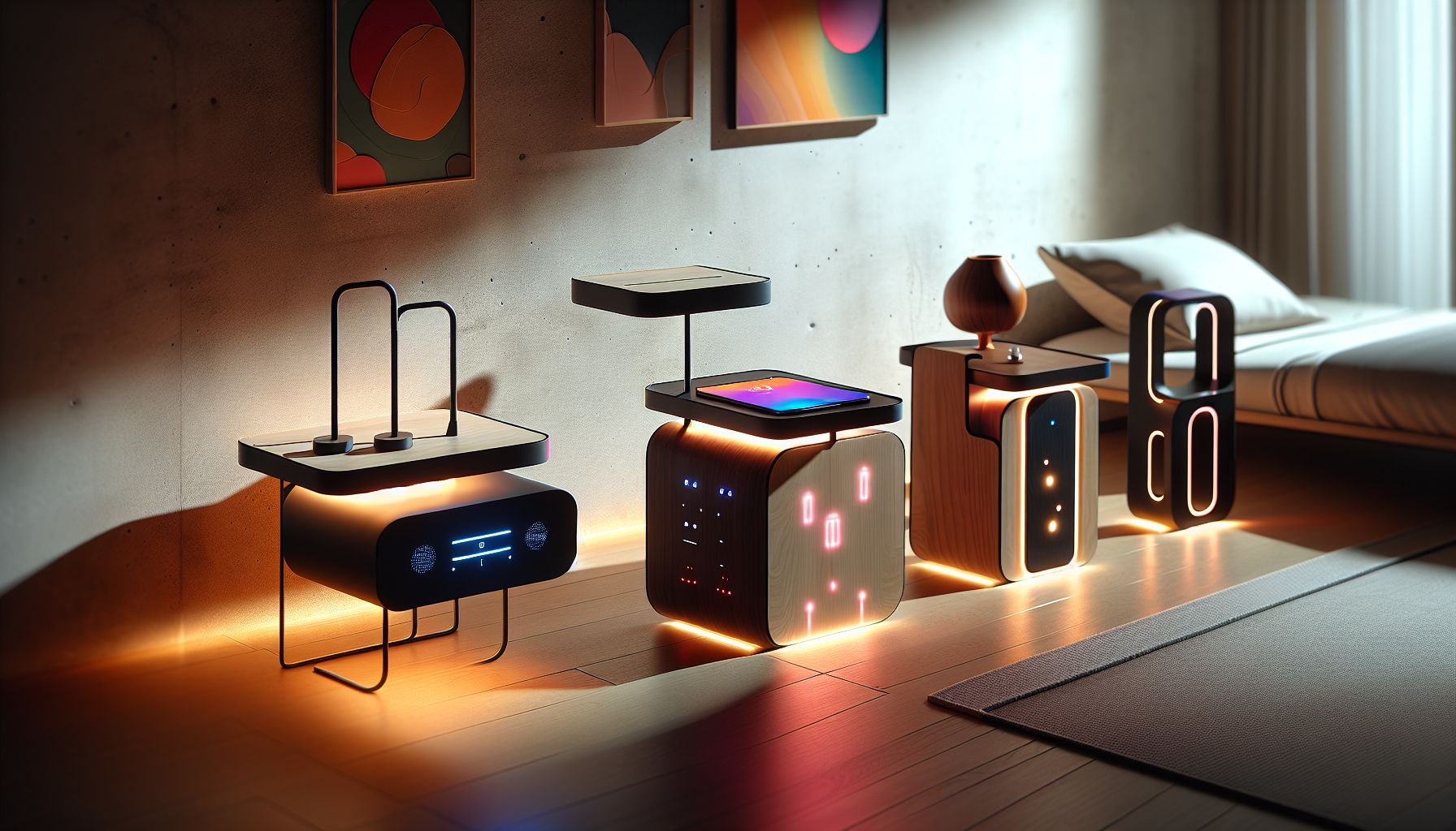 Various innovative nightstand designs