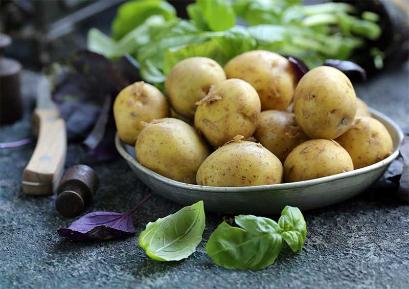  Potatoes and Basil
