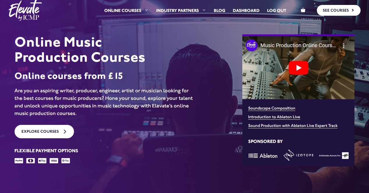 Online Music Production Courses by ICMP Elevate