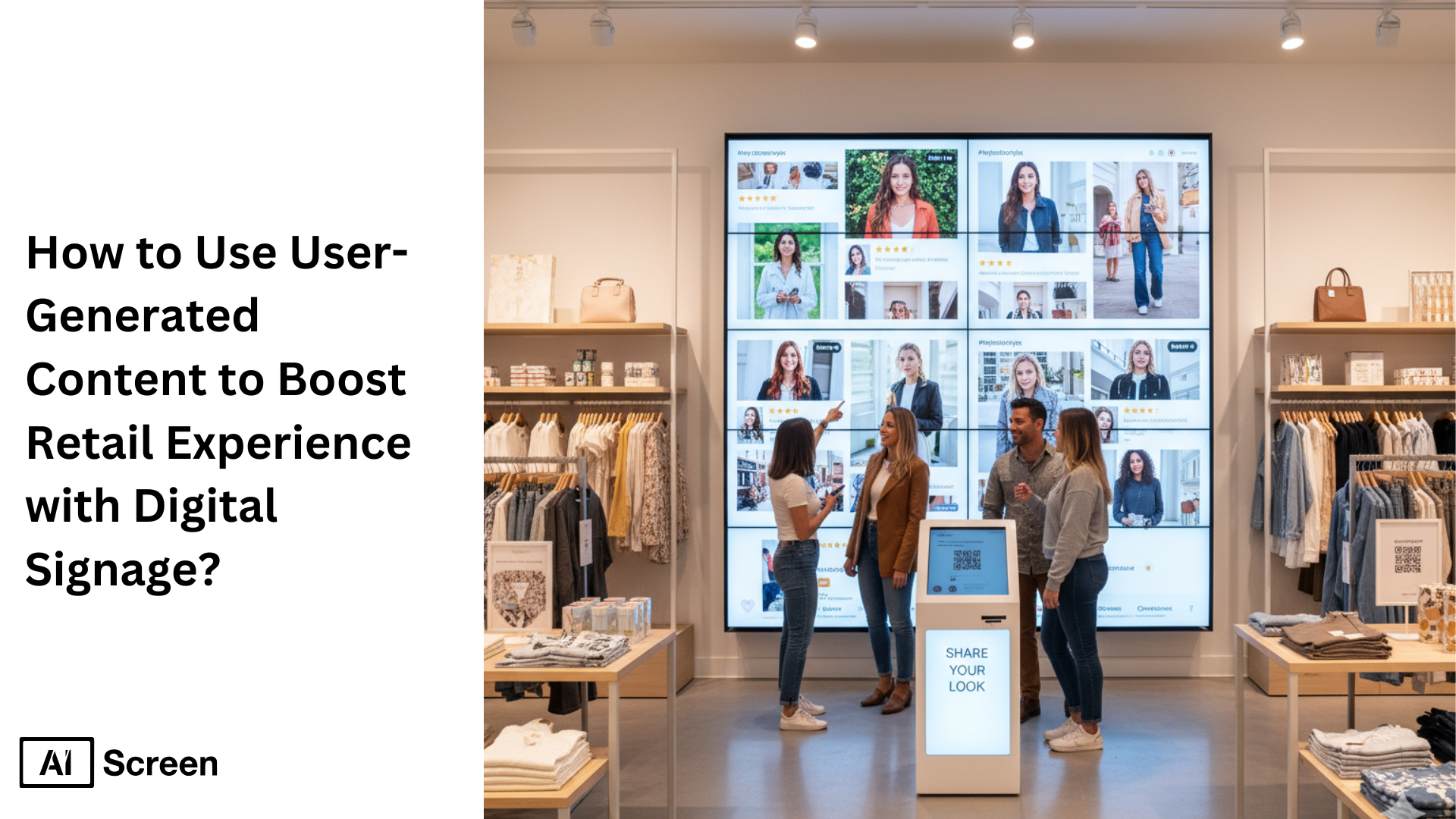 How to Use User-Generated Content to Boost Retail Experience with Digital Signage? 1 using user generated content to enhance the retail experience