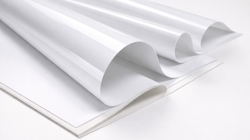 Material composition of vinyl printable sheet