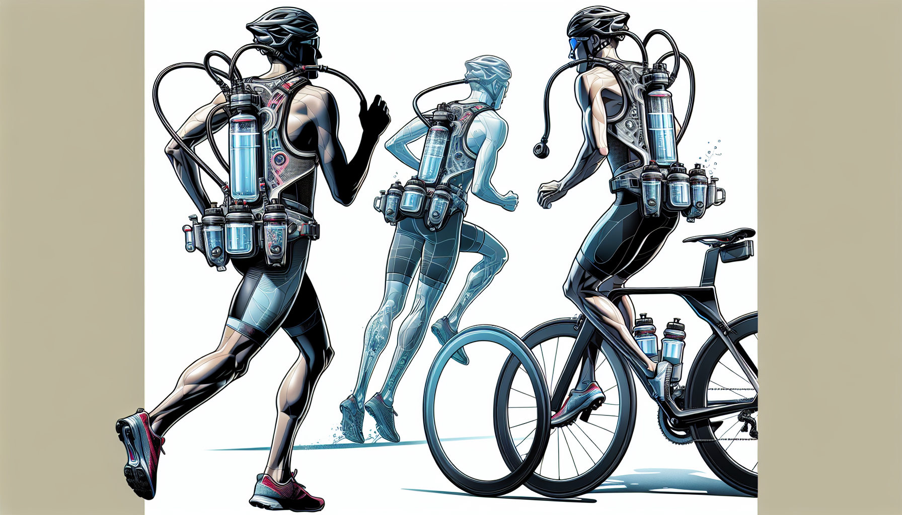 Hydration systems for biking and running