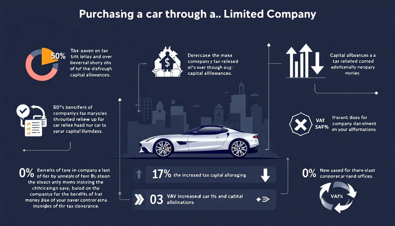 A visual representation of tax benefits related to company cars.