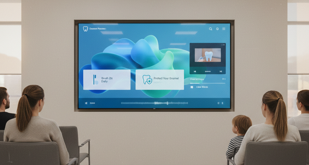 10 Ideas to Improve Your Dentist Waiting Room TV 5 use dynamic content to reduce perceived wait times