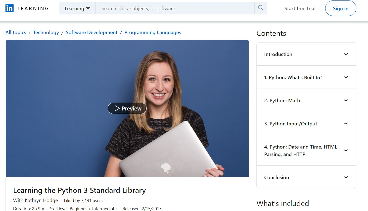 #3 Python LinkedIn Learning Learning the Python 3 Standard