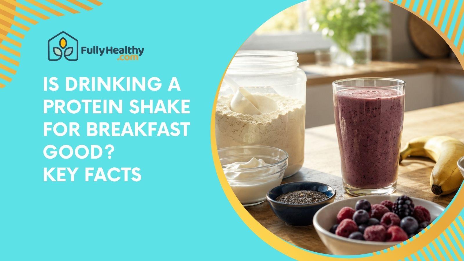 Is Drinking a Protein Shake for Breakfast Good? Key Facts