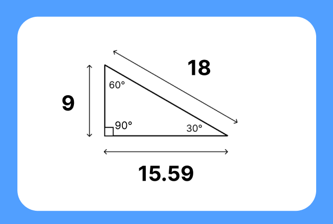 30 60 90 triangle Question 5