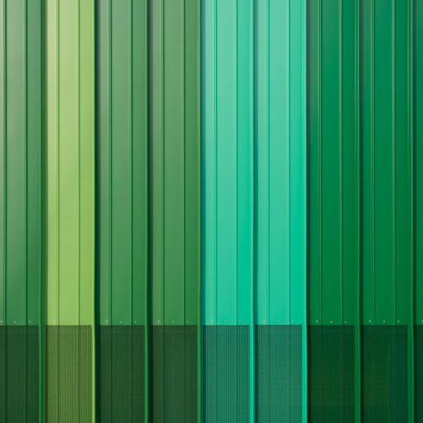 An image showing various styles and stunning colors of metal siding panels.