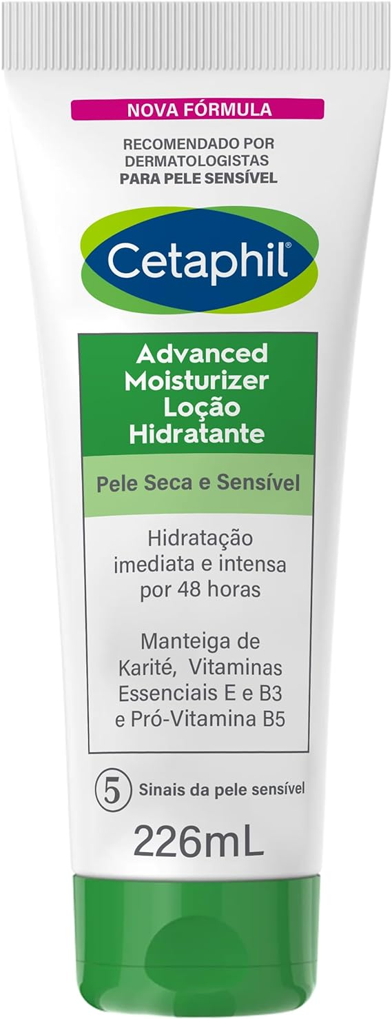 Loção hidratante para pele seca da Cetaphil. Fonte da imagem: site oficial da marca. 