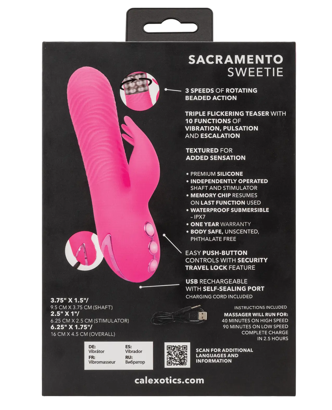 Sacramento Sweetie Vibrator & Rotating Stimulator