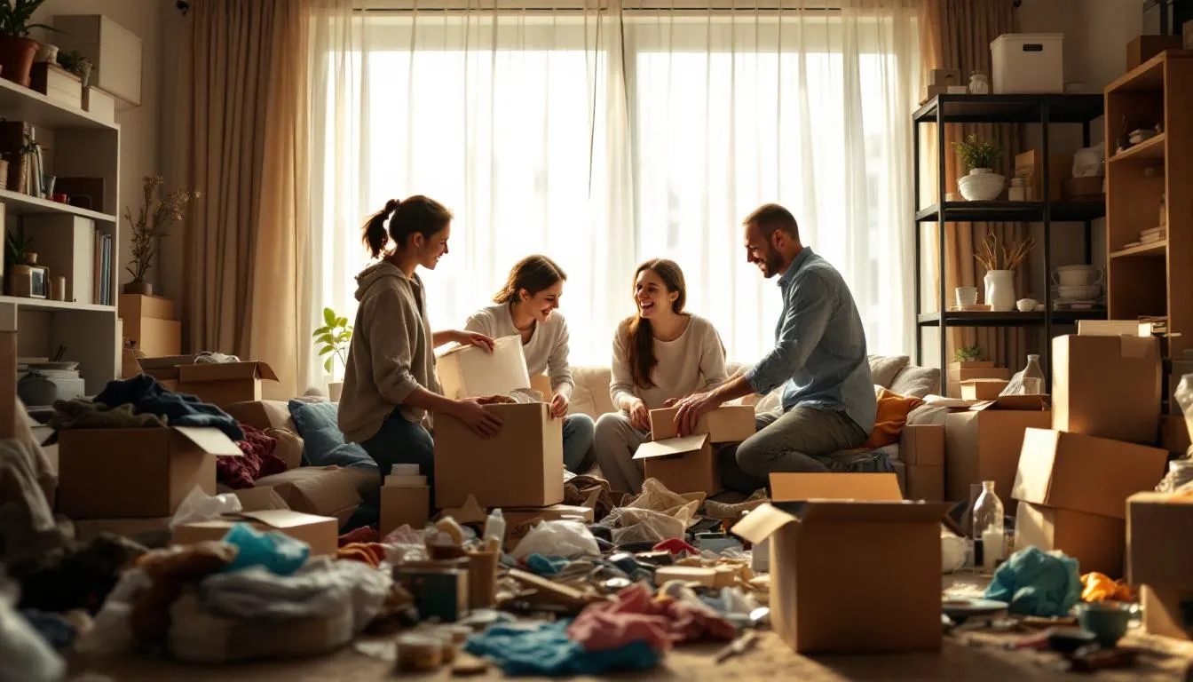 Practical steps to manage clutter, featuring organized spaces.