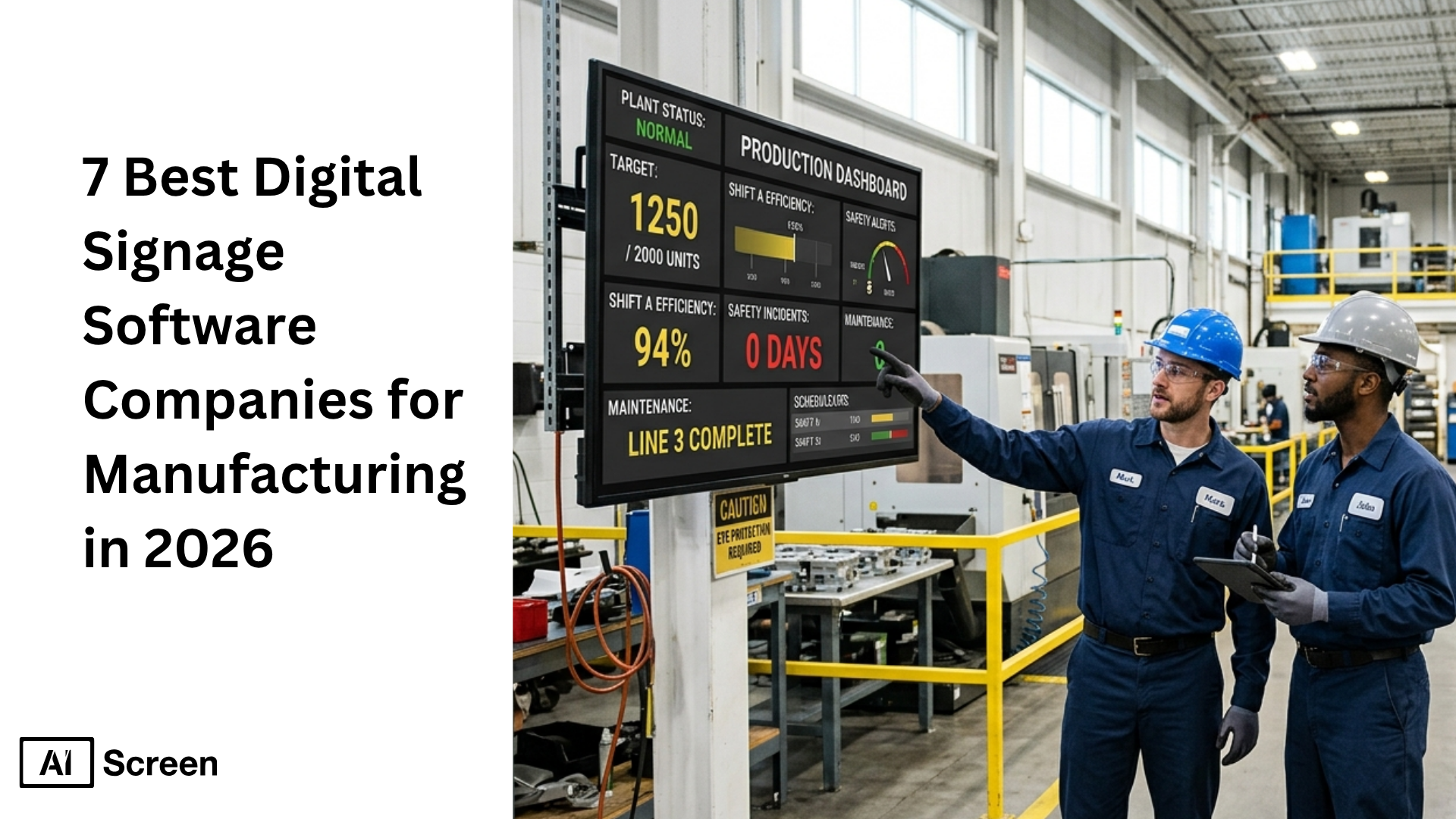 top manufacturing digital signage software 2026
