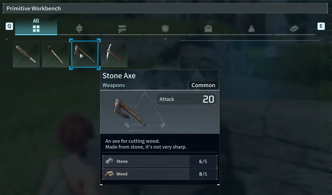stone axe palworld 1.0