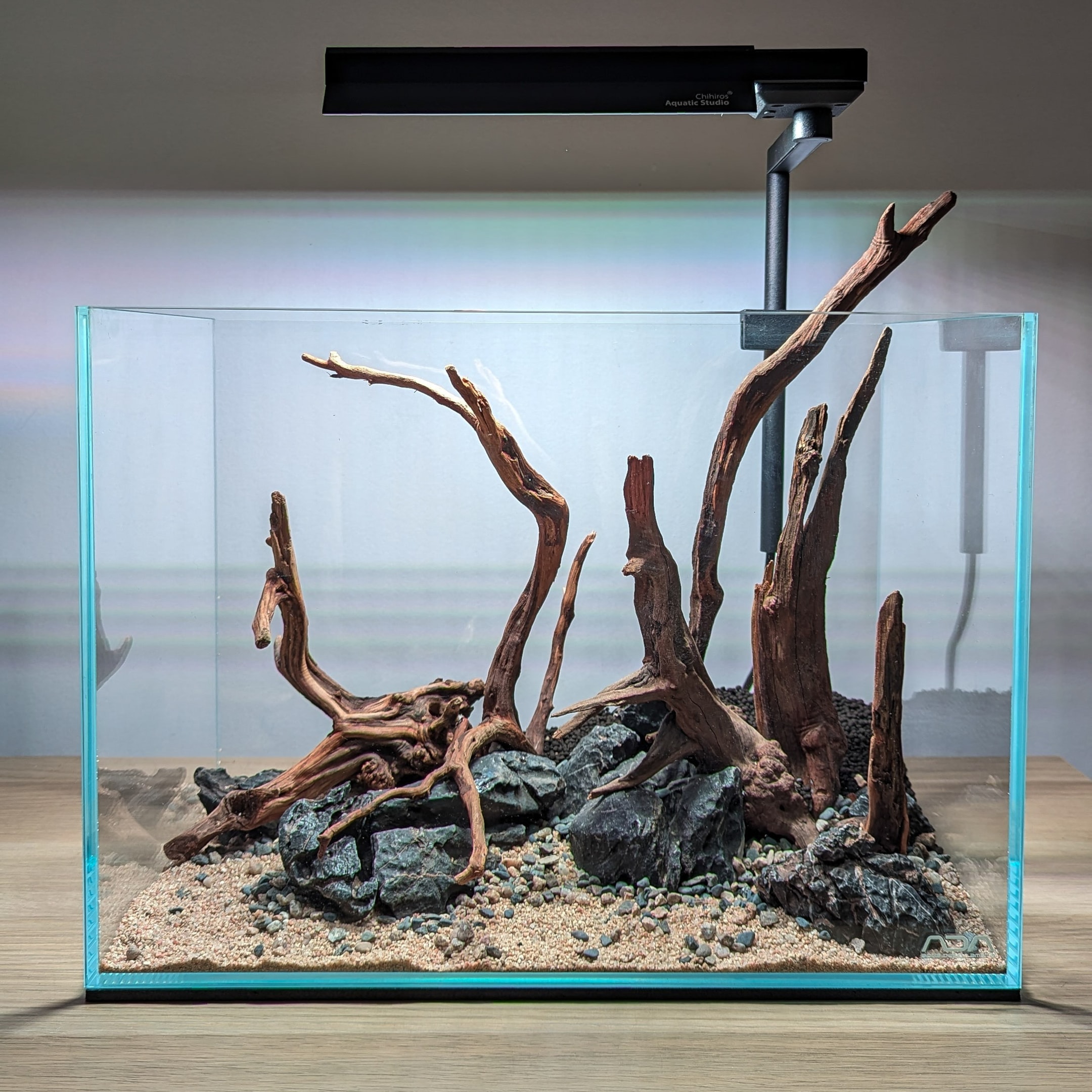 Building low tech aquarium you should begin with selecting the right hardscape
