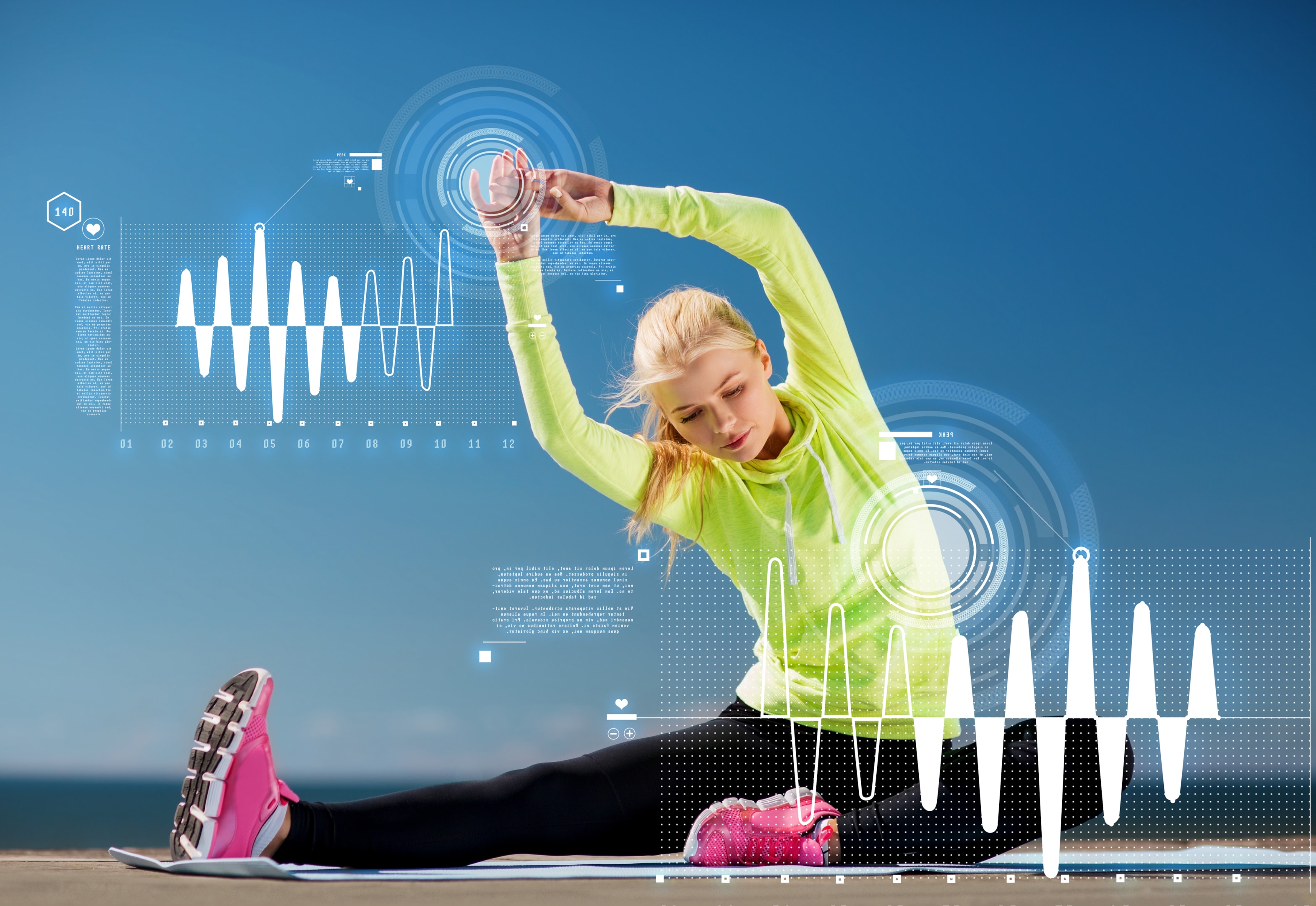 Welcher Fitnesstracker Passt Zu Mir? Die Entscheidungshilfe, Die Du Wirklich Brauchst! 53 Fitness tracker beim dehnen frau