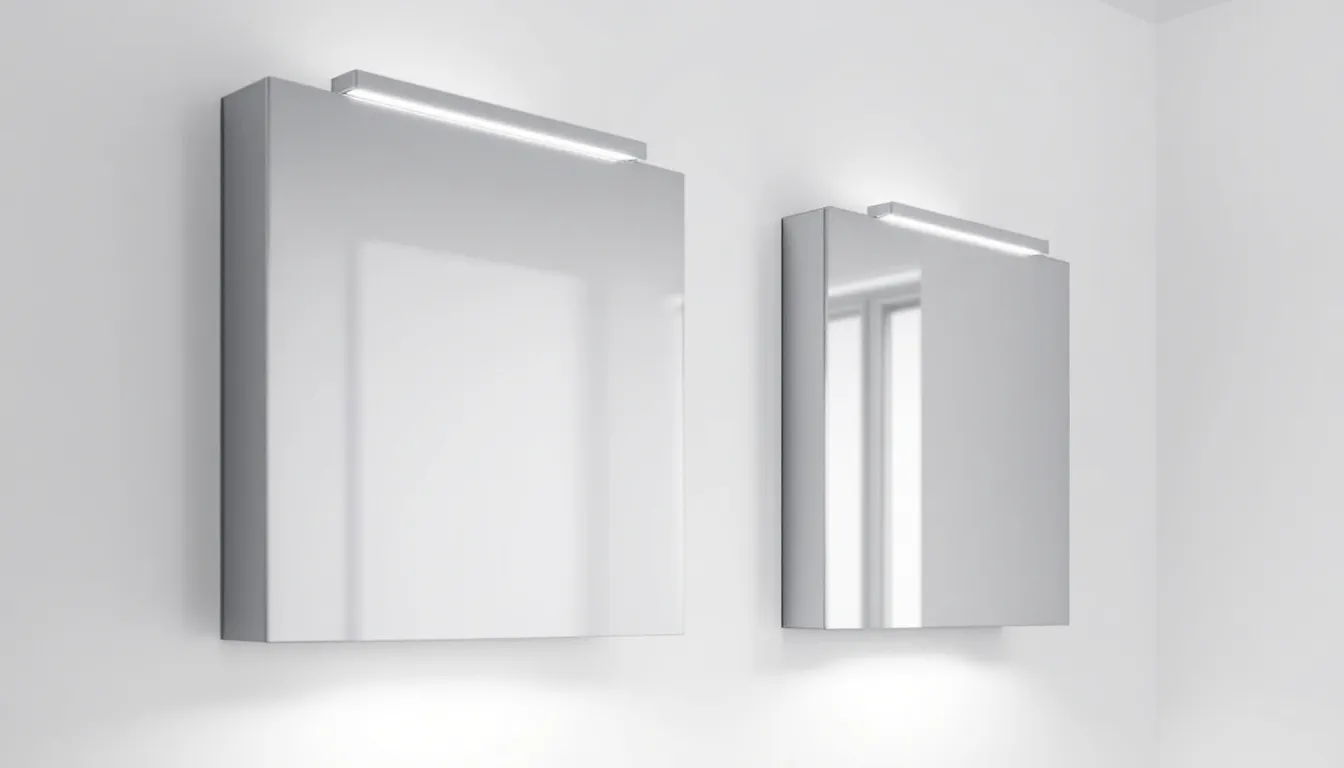 Top Bathroom Cupboard with Mirror Solutions for Your Space 4 Stylish bathroom cabinets matching contemporary interior design.