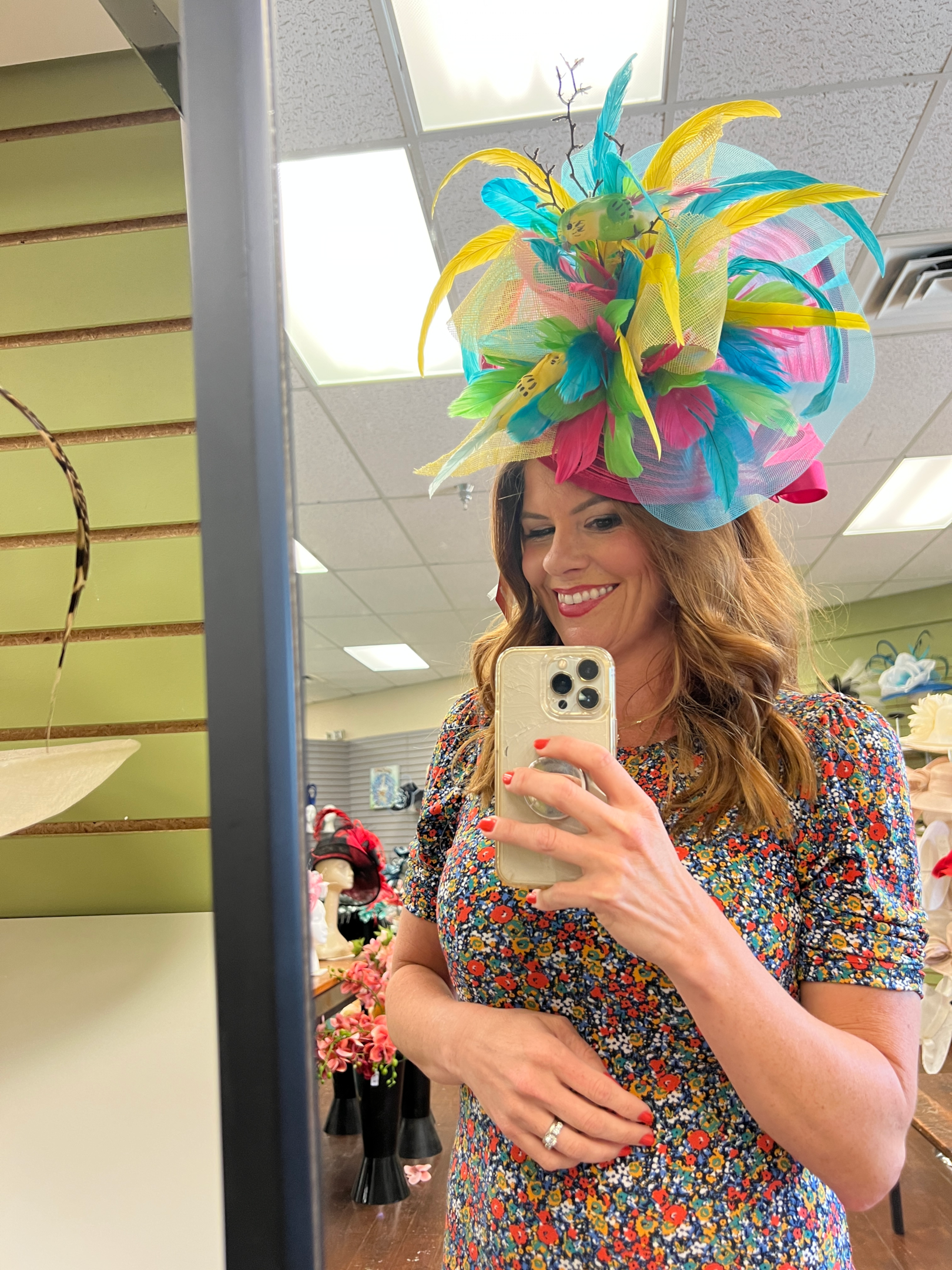 Kentucky Derby hats - one of these many colors is bound to match your ensemble
