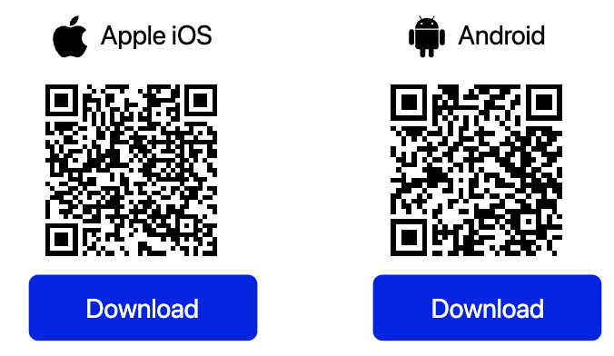 96M application download : special qr code for installation 