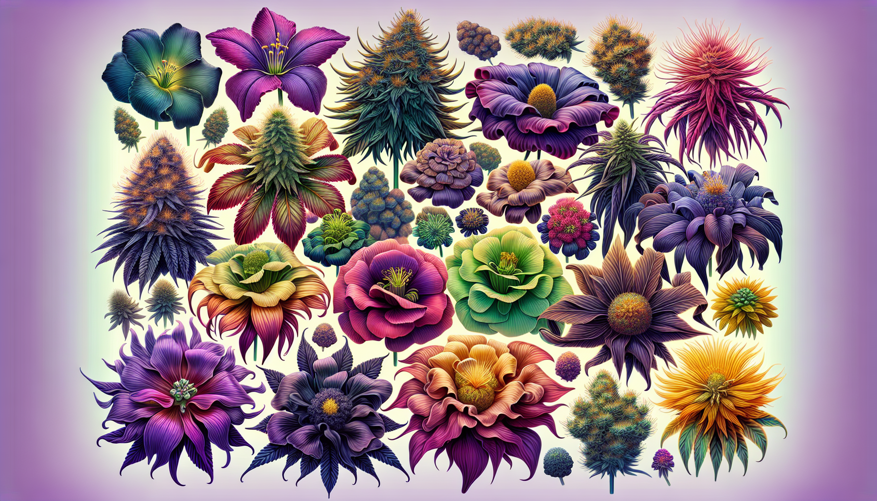 Overview of the best HHC flowers, including different varieties and their characteristics.